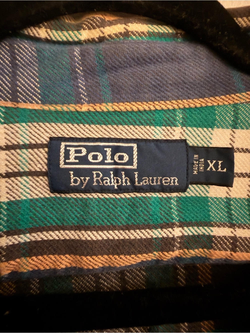 Ralph Lauren Plaid Button-Down Flannel Work Shirt - Picture 2 of 6